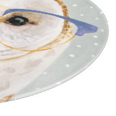 Vier-Mit Augen Forester | Weiße Eule Schneidebrett (Ecke)