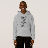 Vier mittelalterliche Drachen Hoodie (Vorne ganz)
