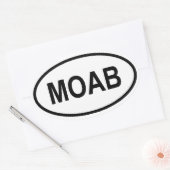 VIER Mönch, Utah Ovaler Aufkleber (Umschlag)