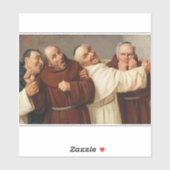 Vier Mönche, c. 1884 von Claudio Rinaldi Aufkleber (Blatt)