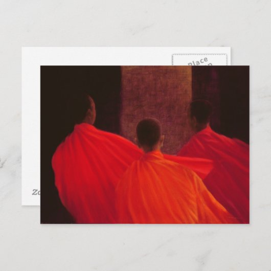 Vier Mönche Postkarte (Vorne/Hinten)