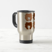 VIER MOODS IN TAN UND BROWN REISEBECHER (Vorderseite Links)