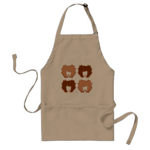 VIER MOODS IN TAN UND BROWN SCHÜRZE