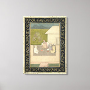 Vier moslemische heilige Männer draußen gesetzt  Leinwanddruck