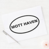 VIER Mott Haven Ovaler Aufkleber (Umschlag)