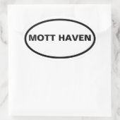 VIER Mott Haven Ovaler Aufkleber (Tasche)