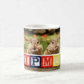 vier niedliche Chipmunks Kaffeetasse (Mittel)