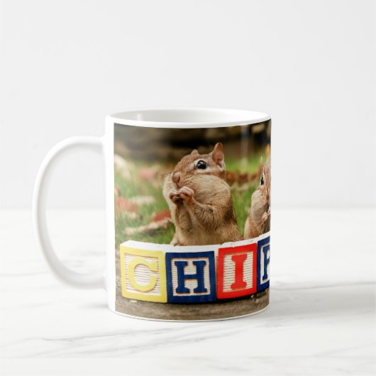 vier niedliche Chipmunks Kaffeetasse (Links)
