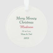 Vier Niedliche Kätzchen Weihnachtskinder Ornament (Rückseite)