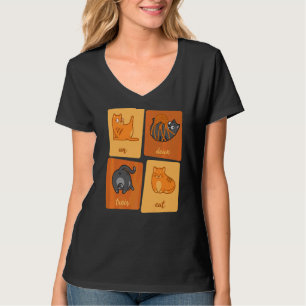 Vier Niedliche Katzen Kätzchen T-Shirt