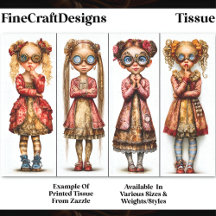 Vier Niedliche Steampunk-Girls DV3R-Decoupage