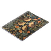 Vier Niedliche Vogelarten Inspiriert Notizblock (Linke Seite)