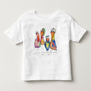 Vier Niedliche Whimsikfarbene Birnen T - Shirt