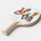 Vier Niedliche Whimsikvögel Tischtennis Schläger (Vorderseite)