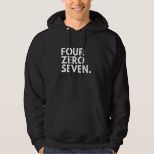 VIER NULL SIEBEN Vorwahl 407 Orlando FL Florida U Hoodie