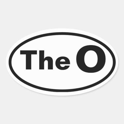 VIER Oakland "The O" Ovaler Aufkleber (Vorderseite)