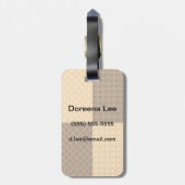 Vier Oblaten Gepäckanhänger (Rückseite vertikal)