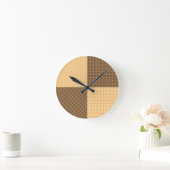 Vier Oblaten Runde Wanduhr (Zuhause)