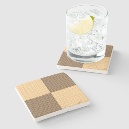 Vier Oblaten Steinuntersetzer (Seitenansicht)