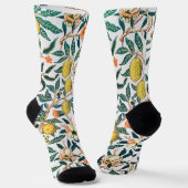 Vier Obst-Muster, William Morris Socken (Gewinkelt)
