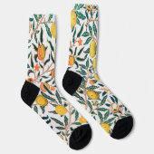 Vier Obst-Muster, William Morris Socken (Rechts)