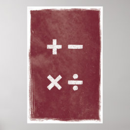 Vier Operationen Art - Matthias Poster