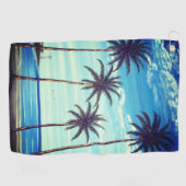 Vier Palmen Golfhandtuch (Horizontal)