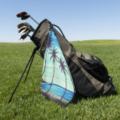 Vier Palmen Golfhandtuch (Gras)