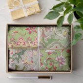 Vier Panel-Blumenmotiv Seidenpapier (Geschenk)