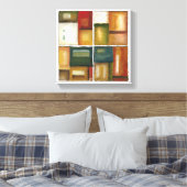 Vier Panelmalereien von Jennifer Goldberger Leinwanddruck (Insitu (Schlafzimmer))