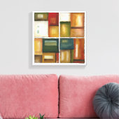 Vier Panelmalereien von Jennifer Goldberger Leinwanddruck (Insitu (Wohnzimmer))