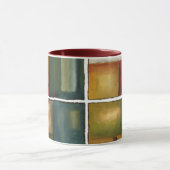 Vier Panelmalereien von Jennifer Goldberger Tasse (Zentrum)