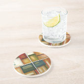 Vier Panelmalereien von Jennifer Goldberger Untersetzer (Seite)