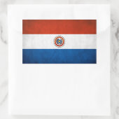 VIER Paraguay-Flagge Rechteckiger Aufkleber (Tasche)