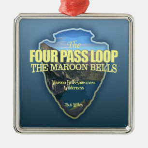 Vier-Pass-Loop (Pfeilspitzen) Ornament Aus Metall