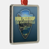 Vier-Pass-Schleife (Pfeilspitzen) Ornament Aus Metall (Rechts)