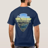 Vier-Pass-Schleife (Pfeilspitzen) T-Shirt (Rückseite)