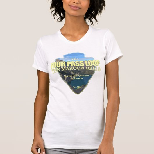 Vier-Pass-Schleife (Pfeilspitzen) T-Shirt (Vorderseite)
