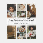 Vier Paws Hunde Eigentümer Foto Fleece Blanken (Vorderseite)