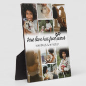 Vier Paws Hundebesitzer-Foto Fotoplatte (Seite)