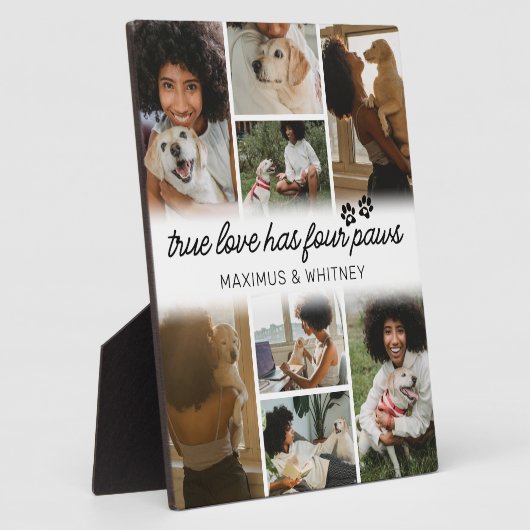 Vier Paws Hundebesitzer-Foto Fotoplatte (Seite)