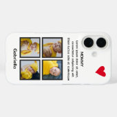 Vier Personalisierter, benutzerdefinierter Text fü Case-Mate iPhone Hülle (Rückseite (Horizontal))