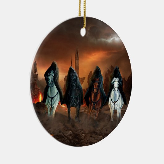 Vier Pferde der Apokalypse Keramikornament (Rechts)