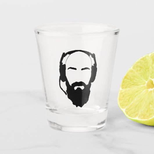 Vier Pferde - KV Schnapsglas (Vorderseite)