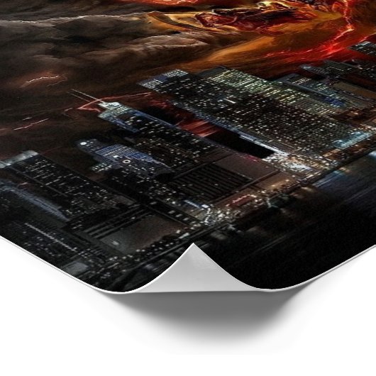 Vier Pferde New York Poster (Ecke)