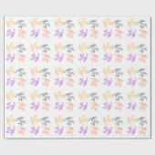 Vier PferdePackpapier Geschenkpapier (Flach)