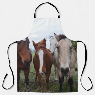 Vier Pferderassen, Schürze in Vollausdruck