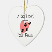 Vier Pfoten - Niedliches Heimtier Keramik Ornament (Links)