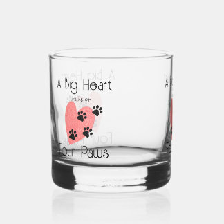 Vier Pfoten - Niedliches Heimtier Whiskyglas