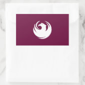 VIER Phoenix-Flag Rechteckiger Aufkleber (Tasche)